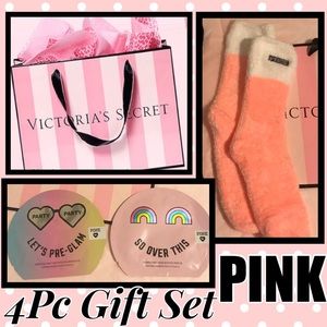 Victoria’s Secret PINK Sock & Beauty 4Pc Gift Set